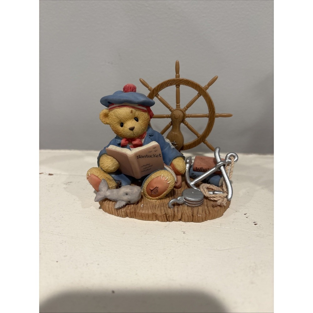 1998 Cherished Teddies Club Glenn By Land Or By Sea 3.75" Figurine 8571003